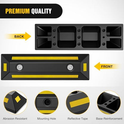 Nilight Rubber Parking Curb Wheel Stop - Image 5