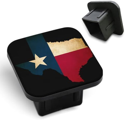 Texas State Map 2 Inch Hitch Cover Grunge Texas Flag Independence Day USA by Unknown
