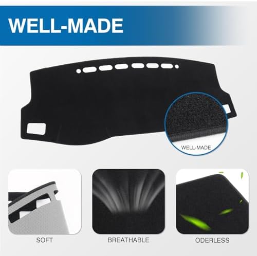 KUST Black Dash Cover for Toyota Corolla 2014-2017 2018 Left Hand Driving - Image 4