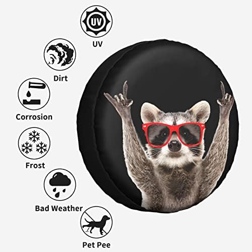 Spare Tire Cover Raccoon Wheel Tire Cover Waterproof Sun Protection Universal - Image 5