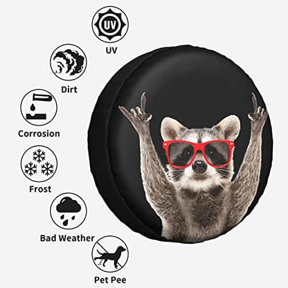 Spare Tire Cover Raccoon Wheel Tire Cover Waterproof Sun Protection Universal - Image 5