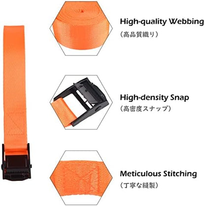 TRIWONDER Cinch Tie Down Strap Lashing Straps Heavy Duty Nylon Straps - Image 3