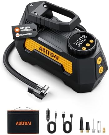 AstroAI H2 Pro Cordless Tire Inflator Portable Air Compressor 12VDC Battery by AstroAI
