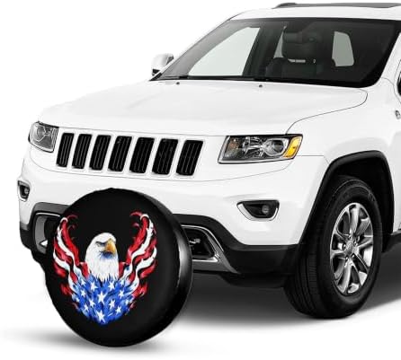 American Flag Spare Tire Cover, Universal Waterproof & Dustproof Wheel - Image 5