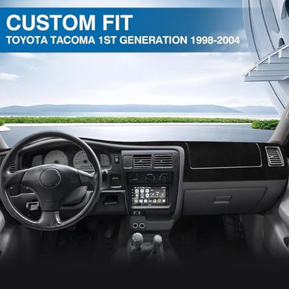 KUST Black Dash Cover for Toyota Tacoma 1998-2002 2003 2004 Left Hand Driving - Image 3