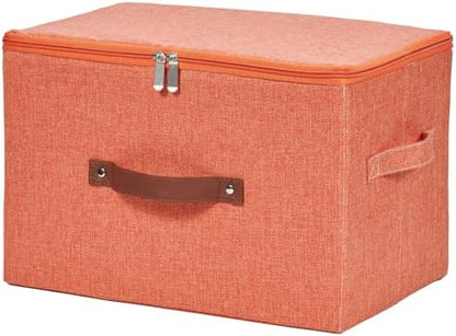 Storage Bins with Zipper Lids Decorative Lidded Baskets Boxes by VinneGenzz