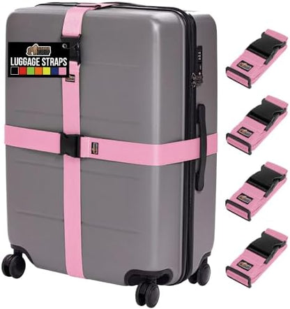GORILLA GRIP Heavy Duty Luggage Straps by GorillaGrip