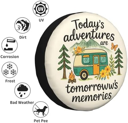 Spare Tire Cover Adventure Wheel Covers Weatherproof Universal Wheel Protectors - Image 5