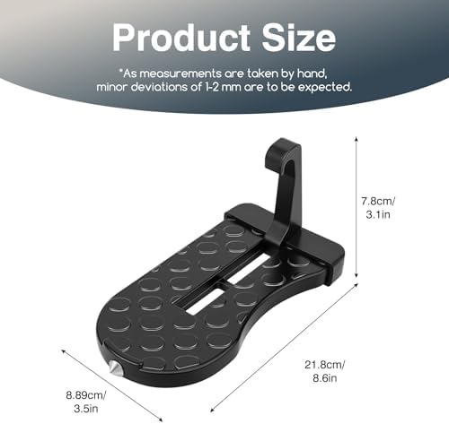 Car Door Latch Step for Roof Access, Aluminum Hook Doorsteps Universal Fit for - Image 4