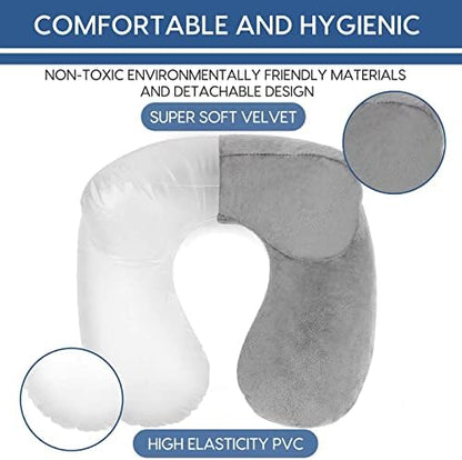 Inflatable Travel Pillow for Airplane Inflatable Neck Pillow for Traveling - Image 5