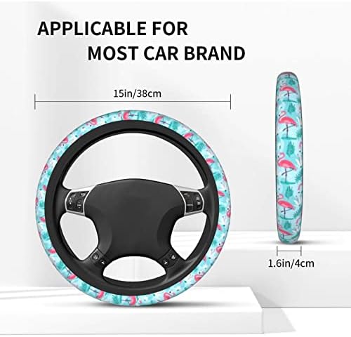 Flamingo Gifts for Women Steering Wheel Cover for Women Men - Image 2