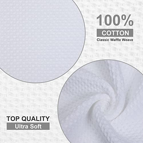 Kitinjoy 100% Cotton Waffle 6-Pack Kitchen Towels - Image 2