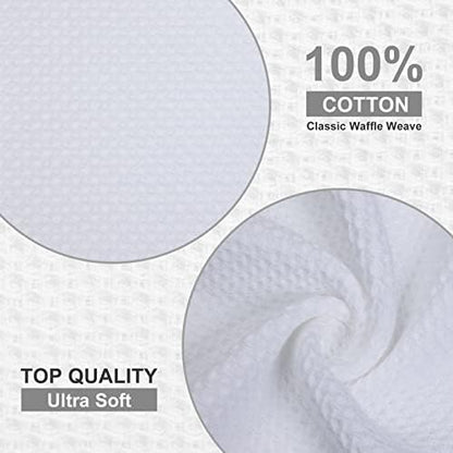 Kitinjoy 100% Cotton Waffle 6-Pack Kitchen Towels - Image 2