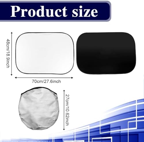 2PCS Car Sunroof Sunshade, Car Roof Cover, Foldable UV Reflector Reflective - Image 2