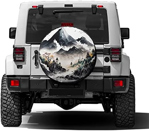 Delerain Spare Tire Cover Mountain Wheel Covers Waterproof Dust-Proof UV Sun - Image 2