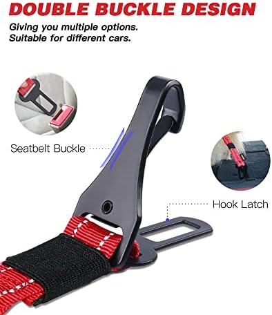 AUBELL Dog Seat Belt for Car, 2 Pack Set 3-in-1 Dog Car Harness - Image 3