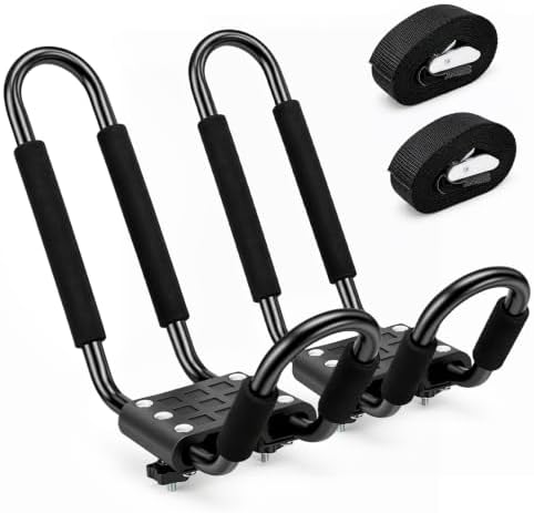 Forluck Kayak Roof Rack J-Bar Carrier, Universal Roof Mount Rack by Forluck