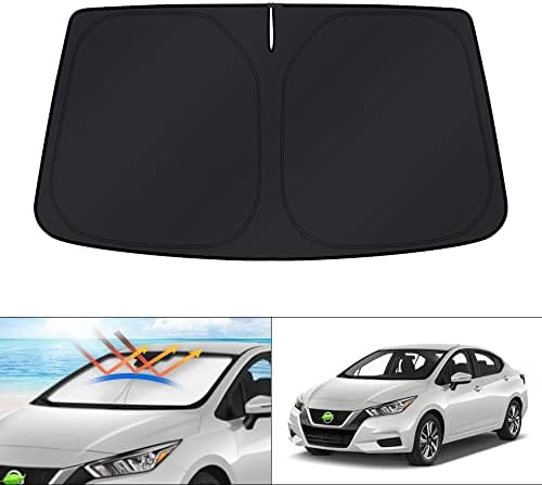 KUST Windshield Sun Shade for Nissan Versa Accessories 2020-2024 2025 2026 by KUST