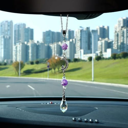 Car Rear View Mirror Accessories Witchy Car Hanging Ornament, Moon&Star - Image 2