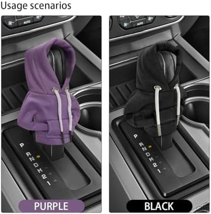 JOYCOURT 2PCS Car Gear Shift Hoodie Auto Shifter Knob Cover - Image 7