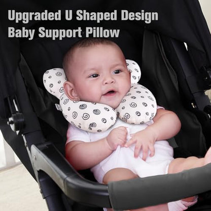 KAKIBLIN Baby Neck Pillow, Baby Head Support Pillow, Infant Neck Pillow - Image 3