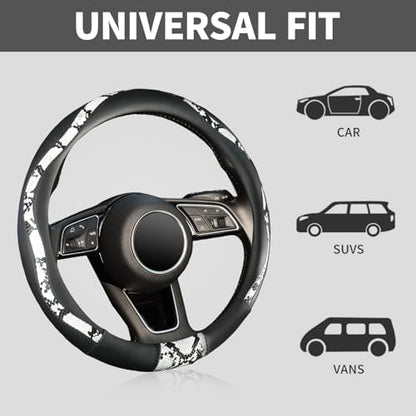 ZHOL Snake Skin Steering Wheel Cover - Image 5