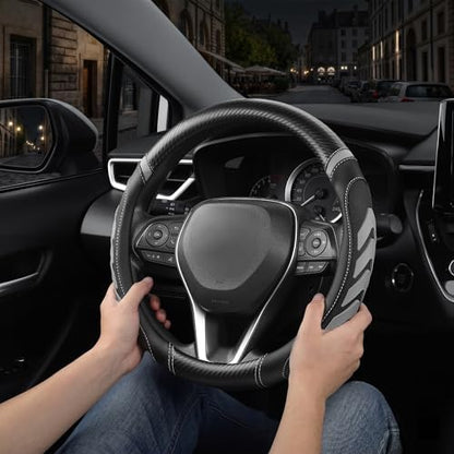 West Llama Car Steering Wheel Cover Anti-Slip, Sporty Design - Image 4