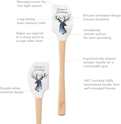 Tovolo Spatulart ‘Season Greetings’ Christmas Holiday Silicone Spatula - Image 3