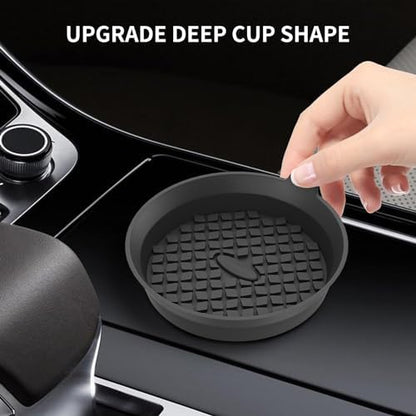 ME.FAN Car Cup Holder Coasters Silicone Cups Mats, Automotive Universal - Image 4