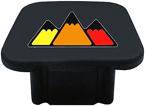 2 Inch Tri-Color 3 Color Logo Trailer Hitch Tube Cover Plug Cap, Rubber by omlkibo