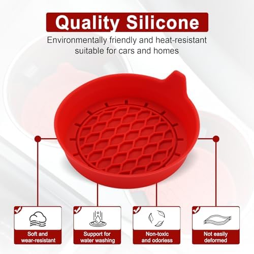 SINGARO Car Cup Holder Coaster, Silicone Cup Holder Insert, Universal Non-Slip - Image 6