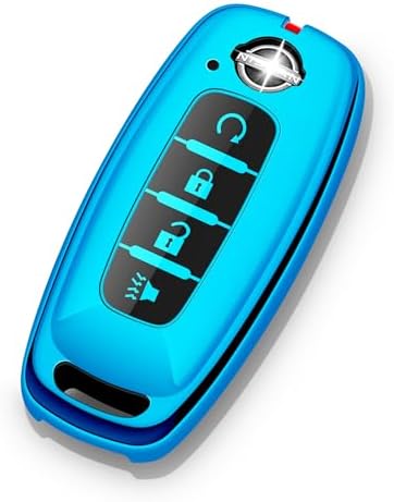 for Nissan Key Fob Cover 4 Buttons Car Key Case Pathfinder Rogue Armada Kicks by ZSPDACC