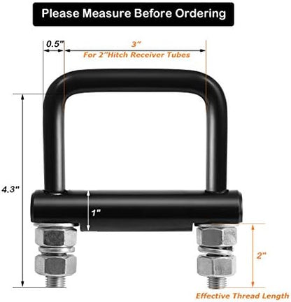 CZC AUTO Hitch Clamp Anti-Rattle Stabilizer 2 Inch Hitch Tightener Clamp - Image 2