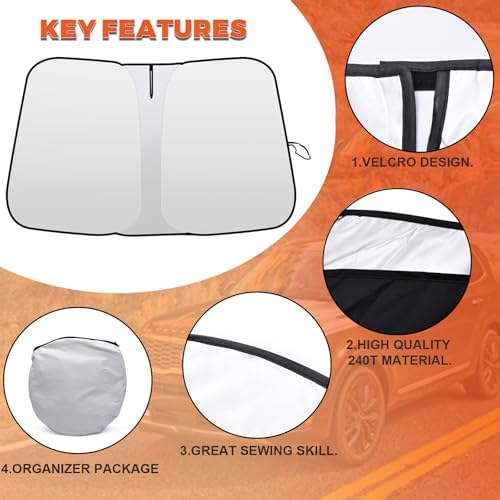Foldable Front Windshield Sunshade - Image 6