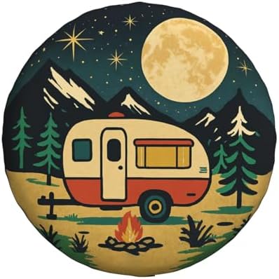 Spare Tire Cover Happy Campers Wheel Covers Weatherproof Universal Wheel - Image 2
