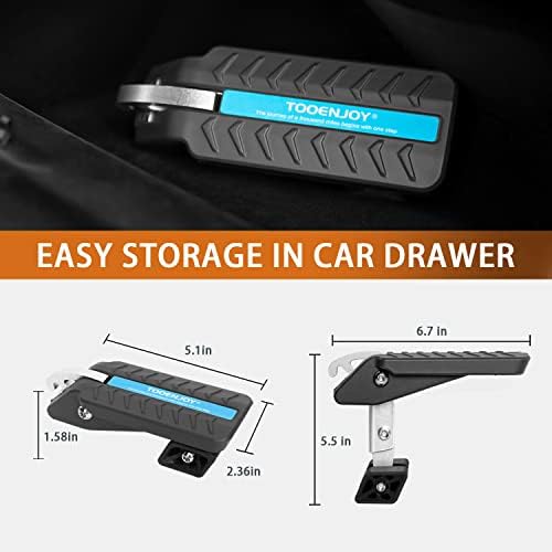 TOOENJOY Adjustable 5 Gear Extra Protection Car Door Latch Step No Assemble - Image 5