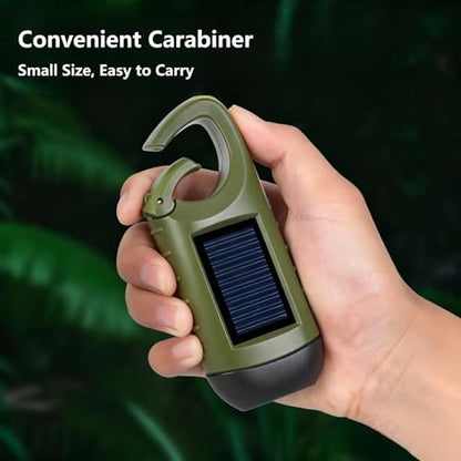 2026 Mini Hand Crank Solar LED Emergency Flashlight, USB Output, Type C - Image 5