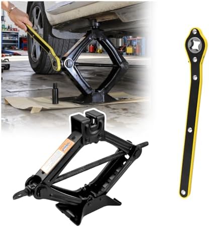 Scissor Jack for Car, 1.5T 3307lbs Capacity Scissor Car Jack Kit by Unknown