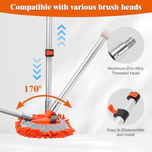 16FT Car Wash Brush with Long Handle, RV Wash Brush with Soft Chenille - Image 3