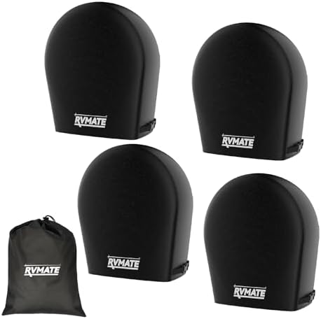RVMATE RV Tire Covers, Fits 36"-39" Diameter Tires, 4 Pack Wheel Cover by RVMATE