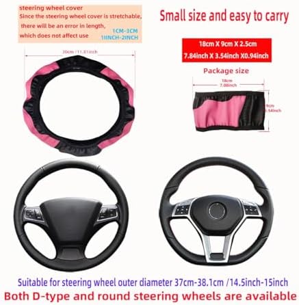Hot Pink Steering Wheel Cover - Image 2