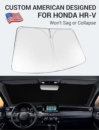 Proadsy Custom Fit 2023-2026 Honda HR-V Windshield Sun Shade, Blocks Heat - Image 2