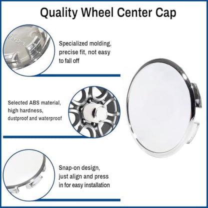 Open End Plus Plug Center Caps for Trailer RV Replacement EZ Lube Cap - Image 4