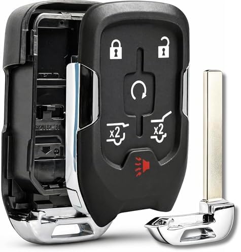 Key Fob Shell Case Replacement for 2014-2017 Chevy Tahoe Suburban GMC Yukon by USAREMOTE