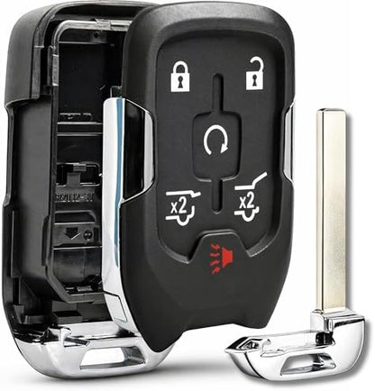 Key Fob Shell Case Replacement for 2014-2017 Chevy Tahoe Suburban GMC Yukon by USAREMOTE