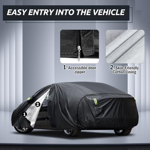 Full Exterior Cover Custom Fit for 2017-2026 Model 3 Waterproof All Weather - Image 2