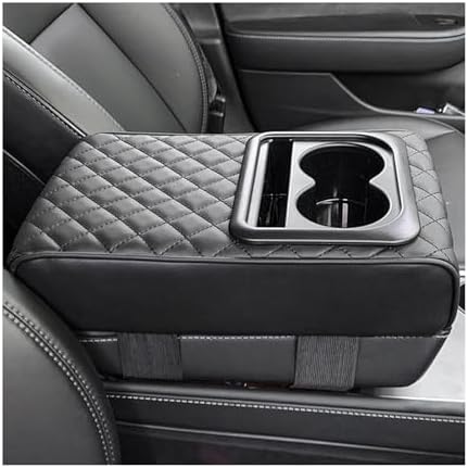 Car Center Console Armrest Pillow, Waterproof Leather Arm Rest Protector Cushion by Unknown