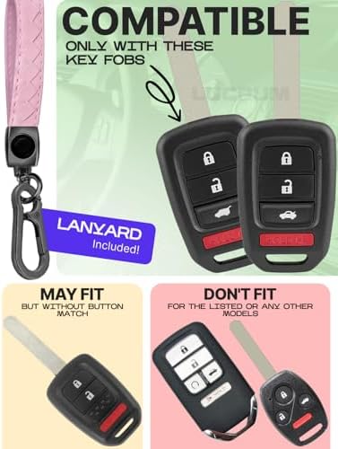 Lucrum Compatible with Honda Key Fob Cover & Keychain - Image 2