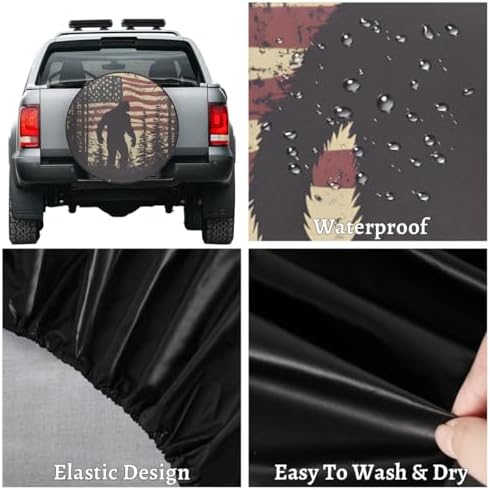 Bigfoot Spare Tire Cover Waterproof Dust-Proof Spare Wheel Covers - Image 4