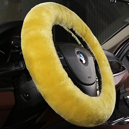 OGLAND Fuzzy Sheepskin Car Steering Wheel Cover by OGLAND